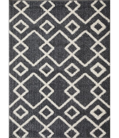Loomaknoti Vemoa Adeta Blue/Cream EV001 6 ft. 7” X 9 ft. 2” Rectangle Rug