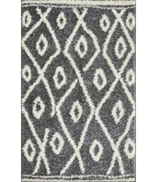 Loomaknoti Vemoa Avonako Blue/Cream EV003 3 ft. 3” X 5 ft. 3” Rectangle Rug