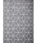 Loomaknoti Kissandrah Beraddo Gray/Cream EKI003 6 ft. 7 in. X 9 ft. 2 in. Rectangle Rug