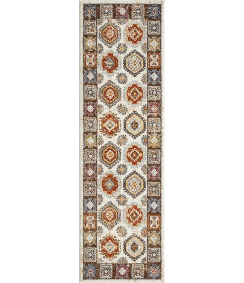 Loomaknoti Alsbrooke Delary Cream/Beige EA005 2 ft. X 6 ft. 7 in. Rectangle Rug