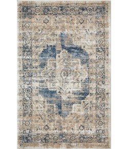 Loomaknoti Kehleigh Alarik Blue/Cream EK005 3 ft. 3 in. X 5 ft. 3 in. Rectangle Rug