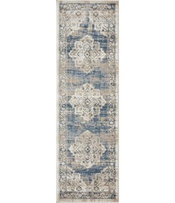 Loomaknoti Kehleigh Alarik Blue/Cream EK005 2 ft. X 6 ft. 7 in. Rectangle Rug