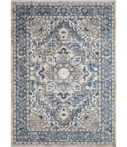 Loomaknoti Kehleigh Avalie Blue/Cream EK017 6 ft. 7 in. X 9 ft. 2 in. Rectangle Rug