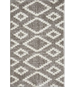 Loomaknoti Vemoa Aslayn Gray/Cream EV002 3 ft. 3 in. X 5 ft. 3 in. Rectangle Rug