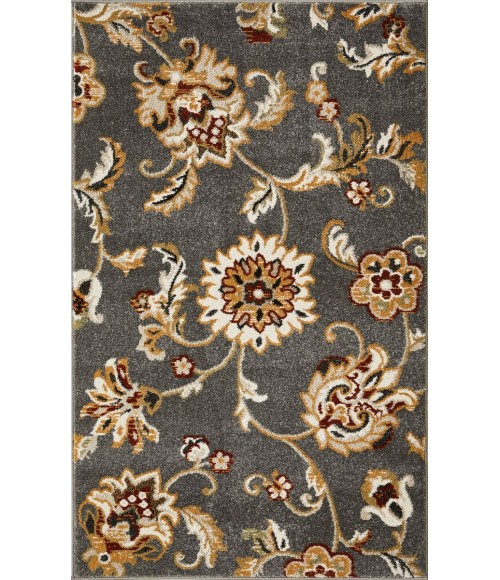 Loomaknoti Ohanzah Ostorn Gray/Cream EOK003 3 ft. 3 in. X 5 ft. 3 in. Rectangle Rug