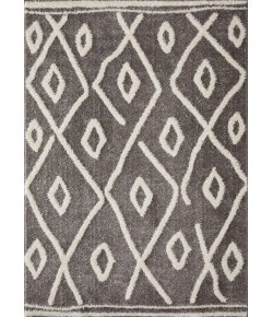 Loomaknoti Vemoa Avonako Gray/Cream EV003 6 ft. 7 in. X 9 ft. 2 in. Rectangle Rug