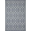 Loomaknoti Breyleigh Chendler Blue/Cream EB001 4 ft. X 6 ft. Rectangle Rug