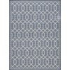 Loomaknoti Breyleigh Chendler Blue/Cream EB001 6 ft. 7 in. X 9 ft. 2 in. Rectangle Rug