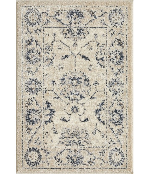 Loomaknoti Malanie Corlia Cream/Gray Rug EM005 2 ft. X 3 ft. Rectangle - Rugs Town Loomaknoti Malanie Corlia Cream/Gray EM005 2 ft. X 3 ft. Rectangle Rug