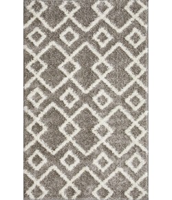 Loomaknoti Vemoa Adeta Gray/Cream EV001 3 ft. 3 in. X 5 ft. 3 in. Rectangle Rug