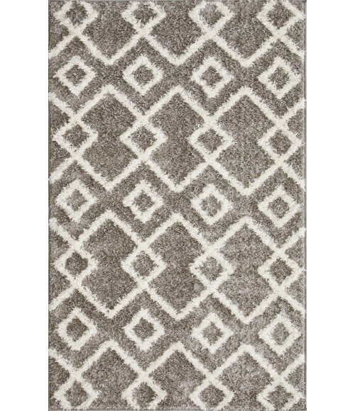 Loomaknoti Vemoa Adeta Gray/Cream EV001 3 ft. 3” X 5 ft. 3” Rectangle Rug