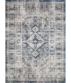 Loomaknoti Kehleigh Avelanz Blue/Cream EK014 6 ft. 7 in. X 9 ft. 2 in. Rectangle Rug