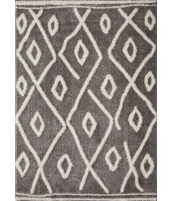 Loomaknoti Vemoa Avonako Gray/Cream EV003 7 ft. 10 in. X 9 ft. 10 in. Rectangle Rug