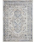Loomaknoti Kehleigh Awester Cream/Blue EK018 7 ft. 10 in. X 9 ft. 10 in. Rectangle Rug