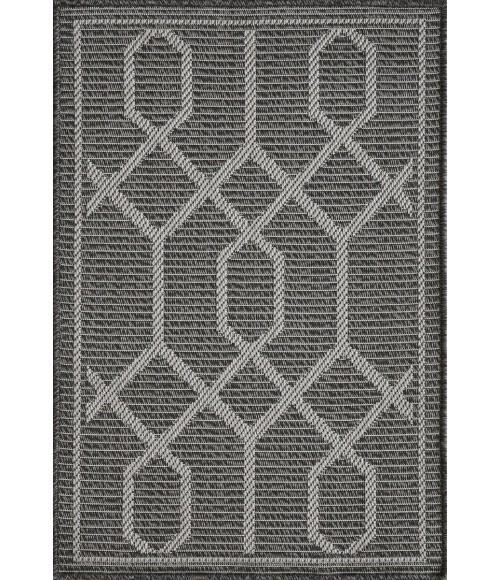 Loomaknoti Breyleigh Chendler Gray/Gray EB001 2 ft. X 3 ft. Rectangle Rug