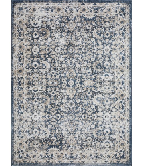 Loomaknoti Kehleigh Otindas Blue/Cream EK010 9 ft. 10 in. X 12 ft. 10 in. Rectangle Rug