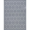 Loomaknoti Breyleigh Chendler Blue/Cream EB001 9 ft. 10 in. X 12 ft. 10 in. Rectangle Rug