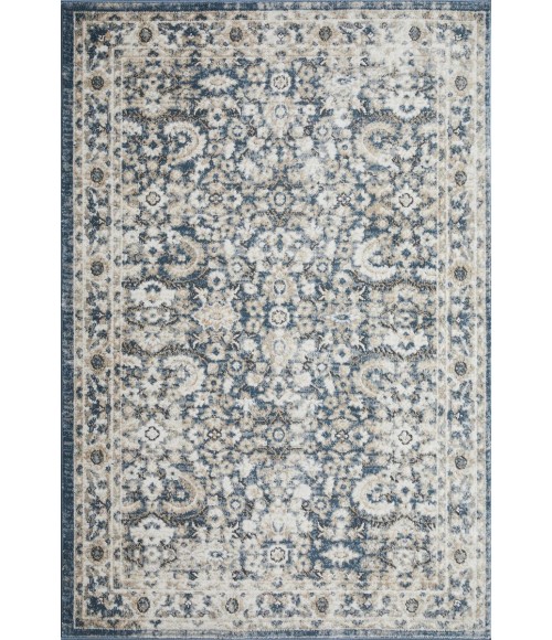 Loomaknoti Kehleigh Otindas Blue/Cream EK010 4 ft. X 6 ft. Rectangle Rug