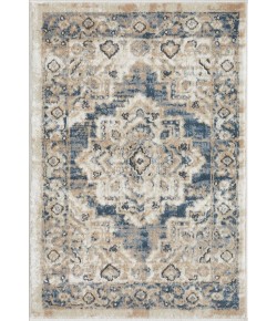 Loomaknoti Kehleigh Alarik Blue/Cream EK005 2 ft. X 3 ft. Rectangle Rug