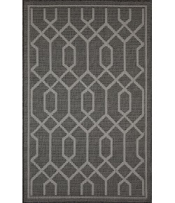 Loomaknoti Breyleigh Chendler Gray/Gray EB001 3 ft. X 5 ft. Rectangle Rug