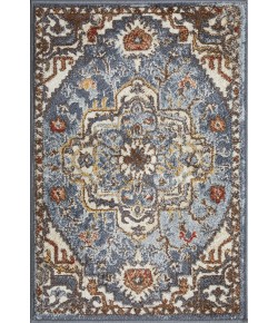 Loomaknoti Alsbrooke Zailorn Blue/Cream EA006 2 ft. X 3 ft. Rectangle Rug