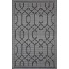 Loomaknoti Breyleigh Chendler Gray/Gray EB001 3 ft. X 5 ft. Rectangle Rug