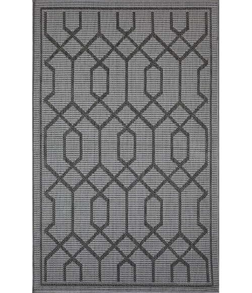 Loomaknoti Breyleigh Chendler Gray/Gray EB001 3 ft. X 5 ft. Rectangle Rug