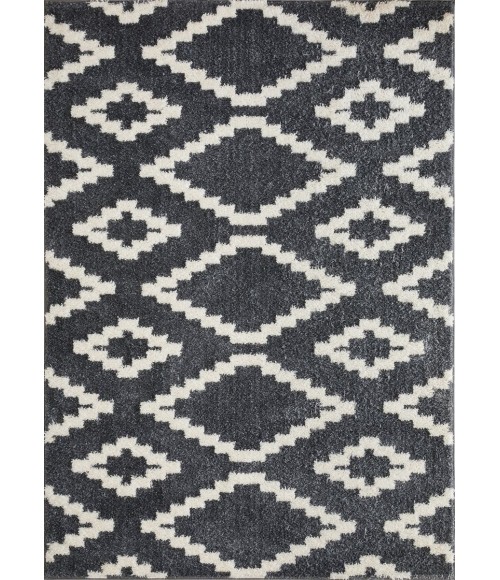 Loomaknoti Vemoa Aslayn Blue/Cream EV002 6 ft. 7” X 9 ft. 2” Rectangle Rug