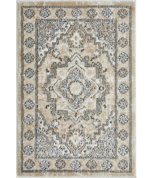 Loomaknoti Kehleigh Avalie Cream/Beige EK017 2 ft. X 3 ft. Rectangle Rug