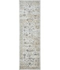 Loomaknoti Kehleigh Oviel Cream/Blue EK013 2 ft. X 6 ft. 7 in. Rectangle Rug
