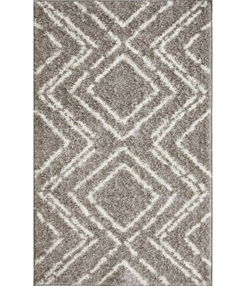 Loomaknoti Vemoa Armeley Gray/Cream EV004 3 ft. 3” X 5 ft. 3” Rectangle Rug