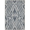 Loomaknoti Breyleigh Calitrah Cream/Blue EB005 2 ft. X 3 ft. Rectangle Rug