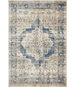 Loomaknoti Kehleigh Alarik Blue/Cream EK005 4 ft. X 6 ft. Rectangle Rug