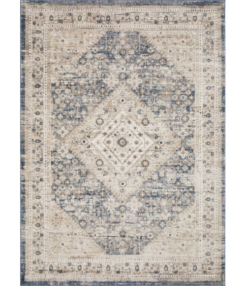 Loomaknoti Kehleigh Abagail Blue/Cream EK002 9 ft. 10 in. X 12 ft. 10 in. Rectangle Rug