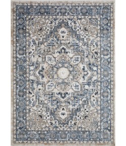 Loomaknoti Kehleigh Avalie Blue/Cream EK017 9 ft. 10 in. X 12 ft. 10 in. Rectangle Rug