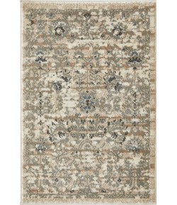 Loomaknoti Celena Asheley Cream/Blue EC006 2 ft. X 3 ft. Rectangle Rug