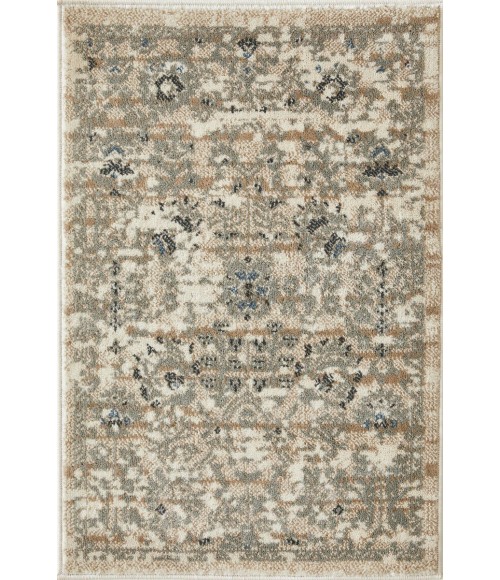 Loomaknoti Celena Asheley Cream/Blue Rug EC006 2 ft. X 3 ft. Rectangle - Rugs Town Loomaknoti Celena Asheley Cream/Blue EC006 2 ft. X 3 ft. Rectangle Rug