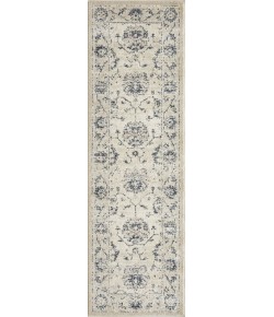 Loomaknoti Malanie Corlia Cream/Gray EM005 2 ft. X 6 ft. 7 in. Rectangle Rug