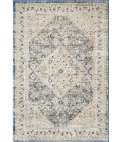 Loomaknoti Kehleigh Abagail Blue/Cream EK002 4 ft. X 6 ft. Rectangle Rug
