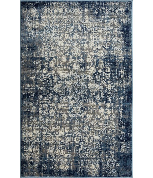 Loomaknoti Aysal Athna Cream/Blue EAY003 3 ft. 3 in. X 5 ft. 3 in. Rectangle Rug
