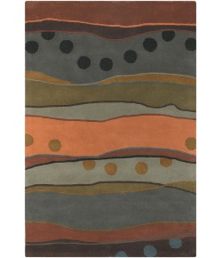 Chandra ANTARA ANT-117 7 ft. 9 in. X 10 ft. 6 in. Rect. Rug - Grey, Orange, Multi