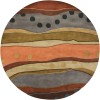 Chandra ANTARA ANT-117 7 ft. 9 in. Round Rug - Grey, Orange, Multi