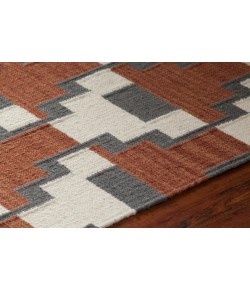 Chandra AVON AVO-34401 7 ft. 9 in. X 10 ft. 6 in. Rect. Rug - Rust, Grey, White