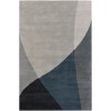 Chandra BENSE GARZA BEN-3003 7 ft. 9 in. X 10 ft. 6 in. Rect. Rug - Grey, Blue, Black