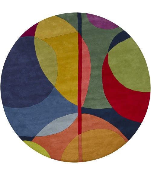 Chandra BENSE GARZA BEN-3010 7 ft. 9 in. Round Rug