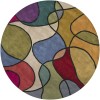 Chandra BENSE GARZA BEN-3011 7 ft. 9 in. Round Rug - Multi