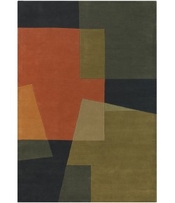 Chandra BENSE GARZA BEN-3014 7 ft. 9 in. X 10 ft. 6 in. Rect. Rug - Green, Orange