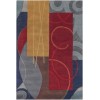 Chandra BENSE GARZA BEN-3015 7 ft. 9 in. X 10 ft. 6 in. Rect. Rug - Blue, Red, Gold, Grey, Brown