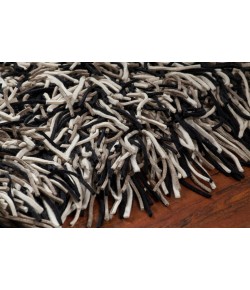 Chandra CYRAH CYR-10802 7 ft. 9 in. Round Rug - Black, Taupe, Ivory