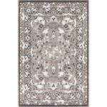Chandra DAPHNE DAP-52202 7 ft. 9 in. X 10 ft. 6 in. Rect. Rug - Black, Grey, White